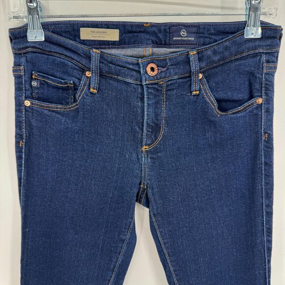 AG ADRIANO GOLDSCHMIED The Legging Super Skinny Dark Wash Jeans Size 27 - Picture 3 of 7